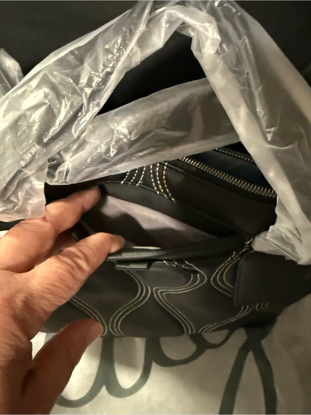 Lug Alto Matte Luce Black with Ice Pop Stitching NWT - Picture 2 of 8